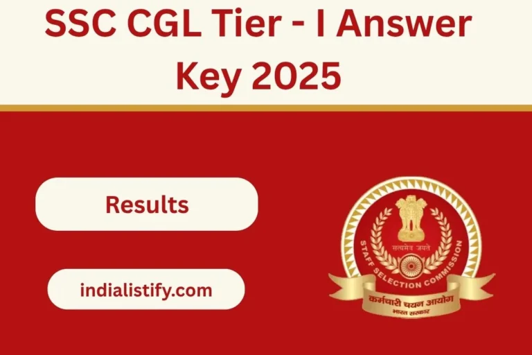 SSC CGL Tier - I Answer Key 2025